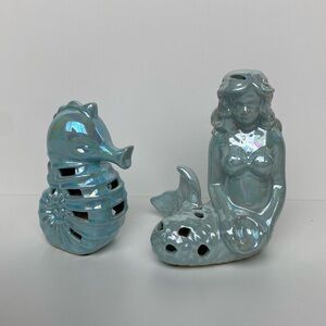 Decorative Mermaid and Seahorse Figures